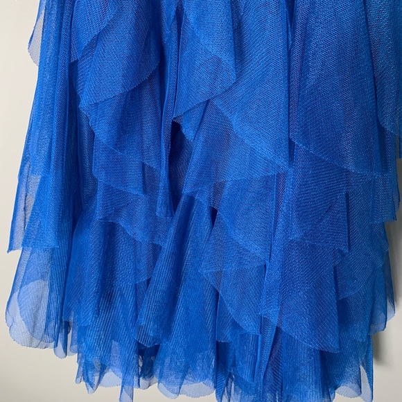 Girls Rare Editions Size 12 in Cream and Royal Blue. - Picture 7 of 7